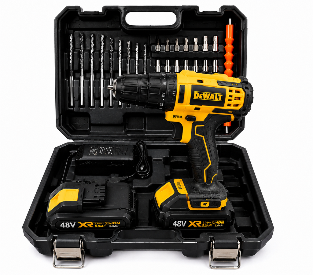 🔥 TALADRO DEWALT 48V + 2 BATERÍAS RECARGABLES