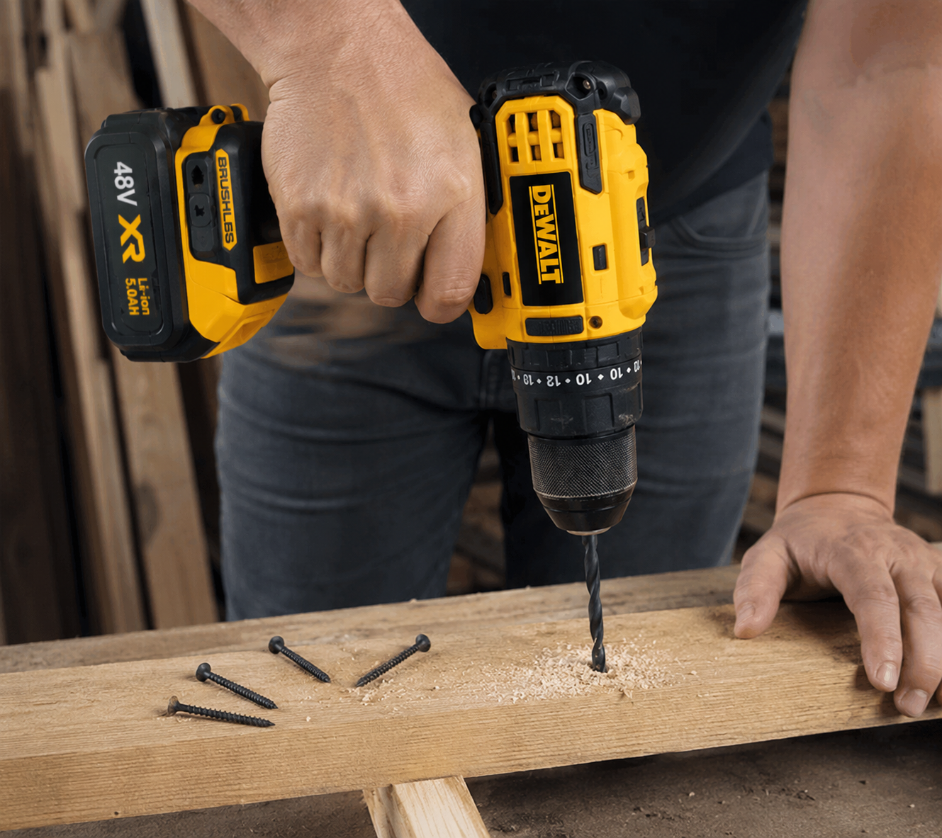 🔥 TALADRO DEWALT 48V + 2 BATERÍAS RECARGABLES