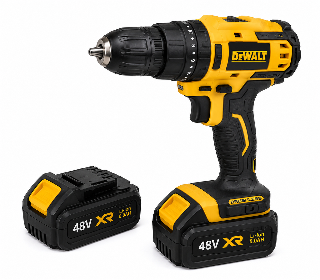 🔥 TALADRO DEWALT 48V + 2 BATERÍAS RECARGABLES